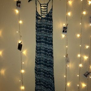 Blue Tie dye maxi dress!